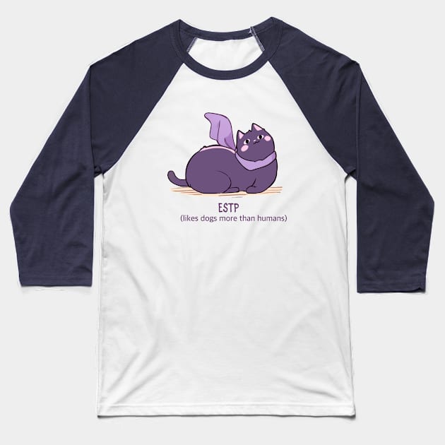 ESTP cat Baseball T-Shirt by haventhings